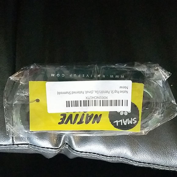 Native Pup St. Patrick's Day Shamrock Dog Collar (S) - Picture 2 of 3